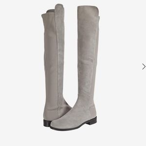 Stuart Weitzman Gray Suede Over the Knee Boot | The 5050 Collection